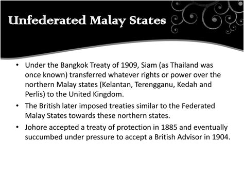 Le Traité de Bangkok; La cession de l’État malaisien de Kedah et la montée en puissance de l'influence britannique